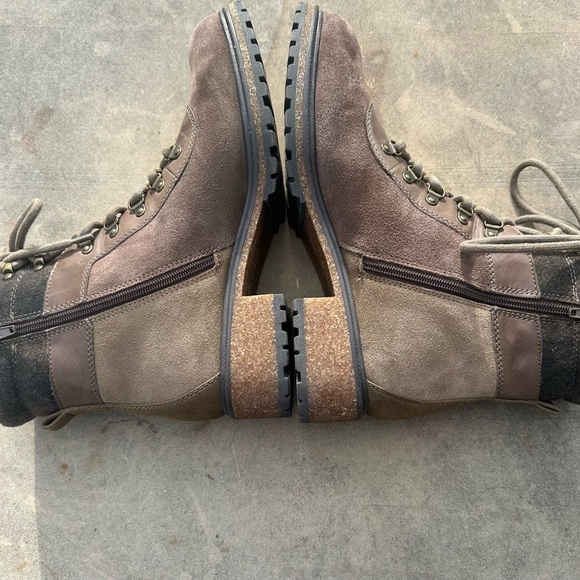 Earth Elements Tessa Lace Up Combat Hiker Boots Leather Mushroom Size 11 EUC - Picture 6 of 10